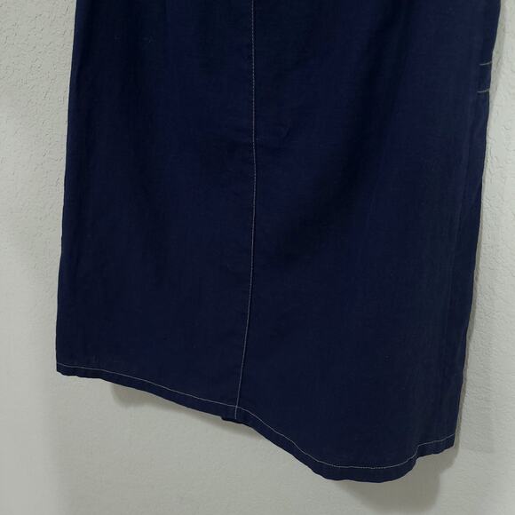 Rampage Skirt Womens Medium Navy Blue Linen Pockets Casual Preppy Sporty… - Picture 12 of 12